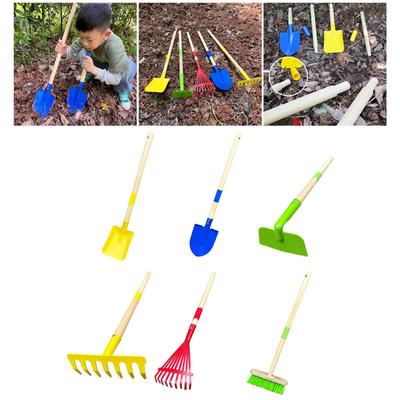 Hand Tool Detachable Portable Easy To Use with Wood Handle Gardening Toy Beach Toy for Garden Flower Farming Planting Household
