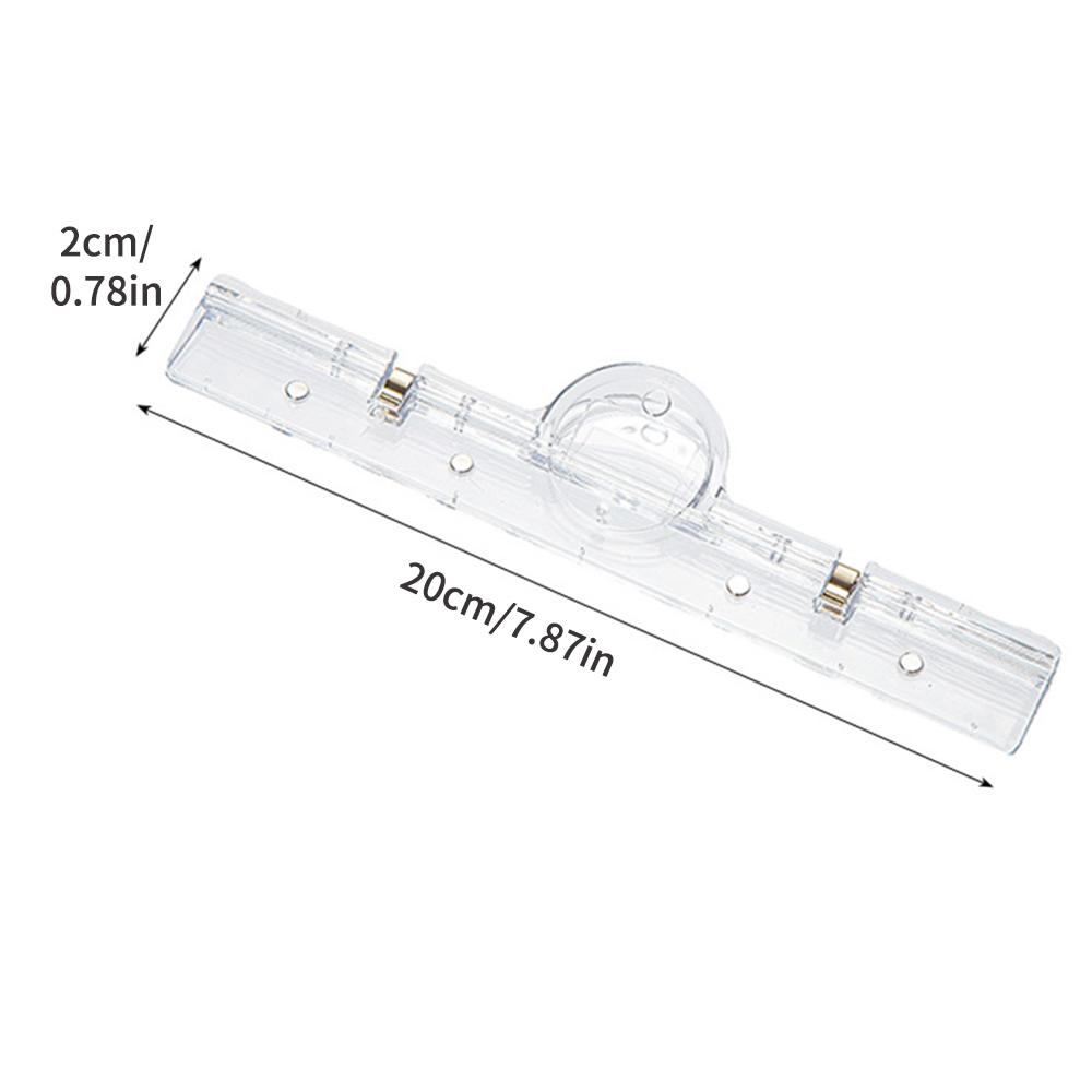 1PC Transparent Clip Stationery Folder Paper Folder Blackboard Book Clip A4 White Board Magnetic Clip