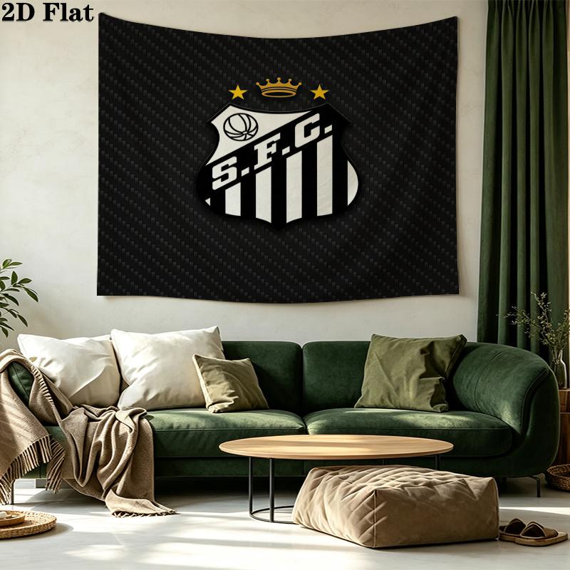 Santos FC Printed Tapestry – Wall Hanging for Bedrooms, Dorms, and Home Decor