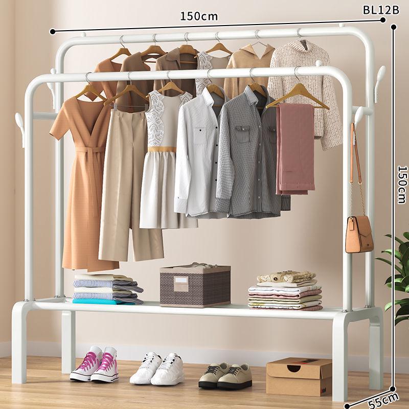 Multi-Functional Clothes Rack: Standing Drying & Coat Hanger for Bedroom, Dorm, or Balcony.