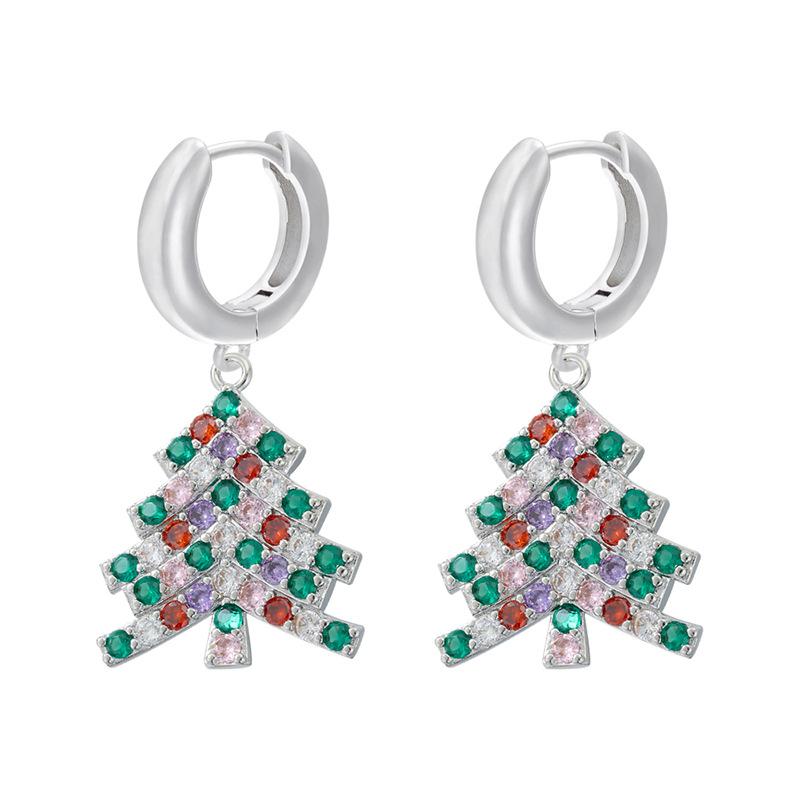 Exquisite And Beautiful Santa Claus Bells Gift Bag Earrings Autumn And Winter Christmas Element Earrings Female Ve1010-1017