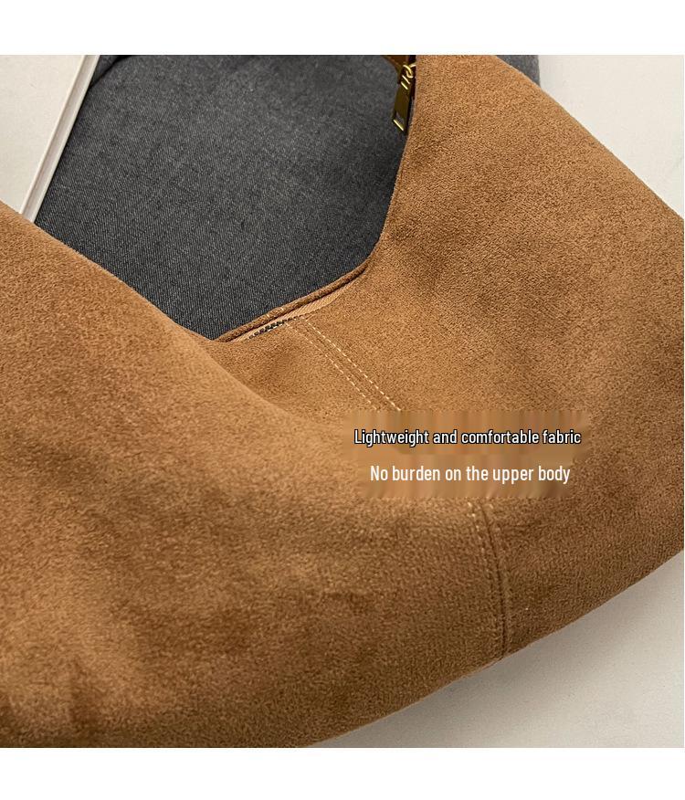 2023 Frosted Retro Women's Shoulder Bag - Large Capacity, Autumn/Winter Versatile Tote for Commuting.