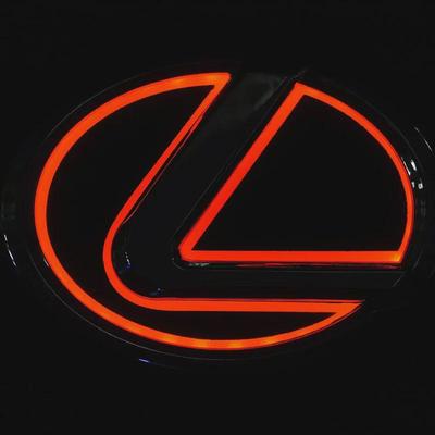 Lexus RX LED License Plate Cold Light Luminous Car Logo