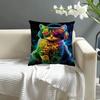 Animal Monkey Cat Dog Headphone Dj Music Pillowcase Toon Gift Cushion Cover Bedroom Home Sofa Chair Seat Decor Pillow Case