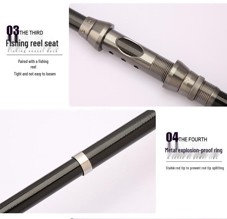 Grenzüberschreitende Ultra-Leicht-Karbon-Meeresangelrute mit Keramikringen