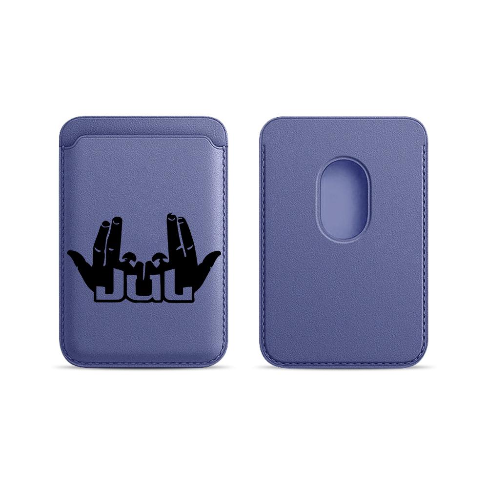 

Hip Hop Jul Rapper Leather Phone Wallet Case For Magsafe Magnetic Card Holder Slim Back Pocket Shockproof Durable Cover