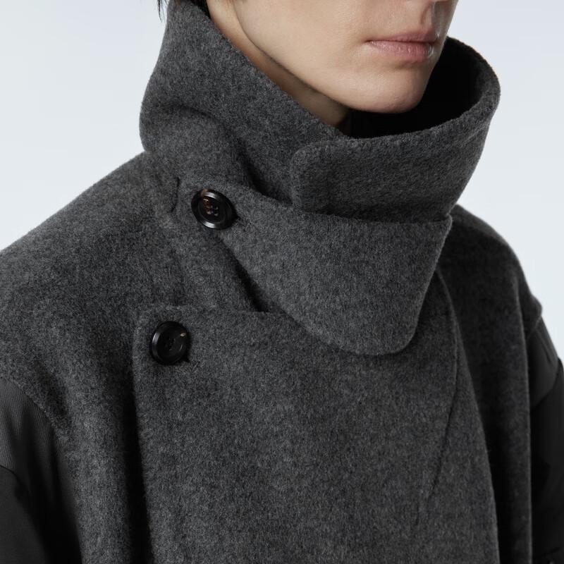 JNBY 2023 Winter Loose Fit Lapel Wool Blend Coat