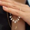 Lulu Tong 2022 Teardrop Diamond Clavicle Necklace In S925 Sterling Silver