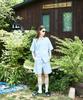 INSTANTFUNK Ms. Pintuck Shorts - Light Blue