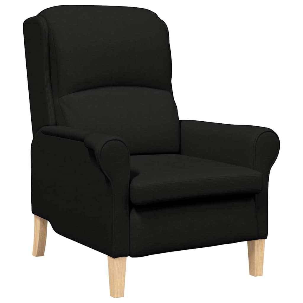 Armchair Black Fabric
