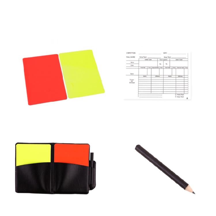 Redness Yellow Referee Penalty Cards Soccer Card Football Game Referee Card