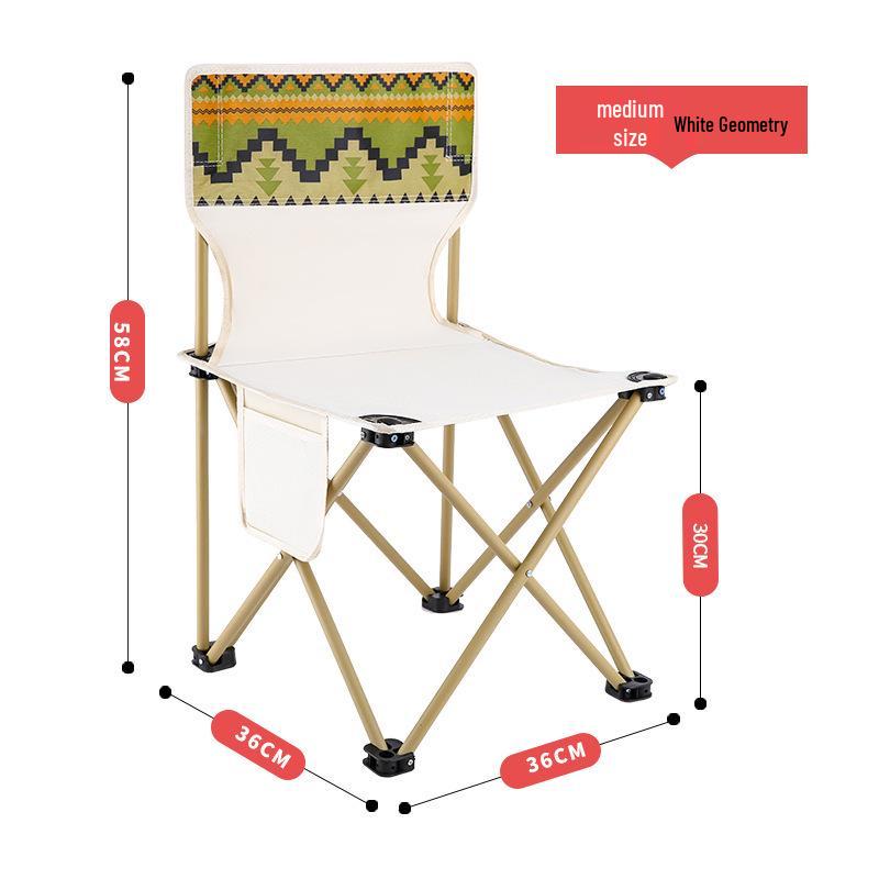 Portable Folding Camping Chair - Compact Outdoor Stool for Sketching and Fishing