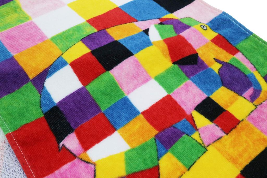 Marushin Face Elmer the Elmer and the 34 X 80 Cm Towel, Elephant, Bear, 5565000300,