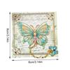 Elegant Butterfly Shape Metal Bookmarks with Chain Pendant Books Page Marker Reading Aid for Book Lover Readers Writers