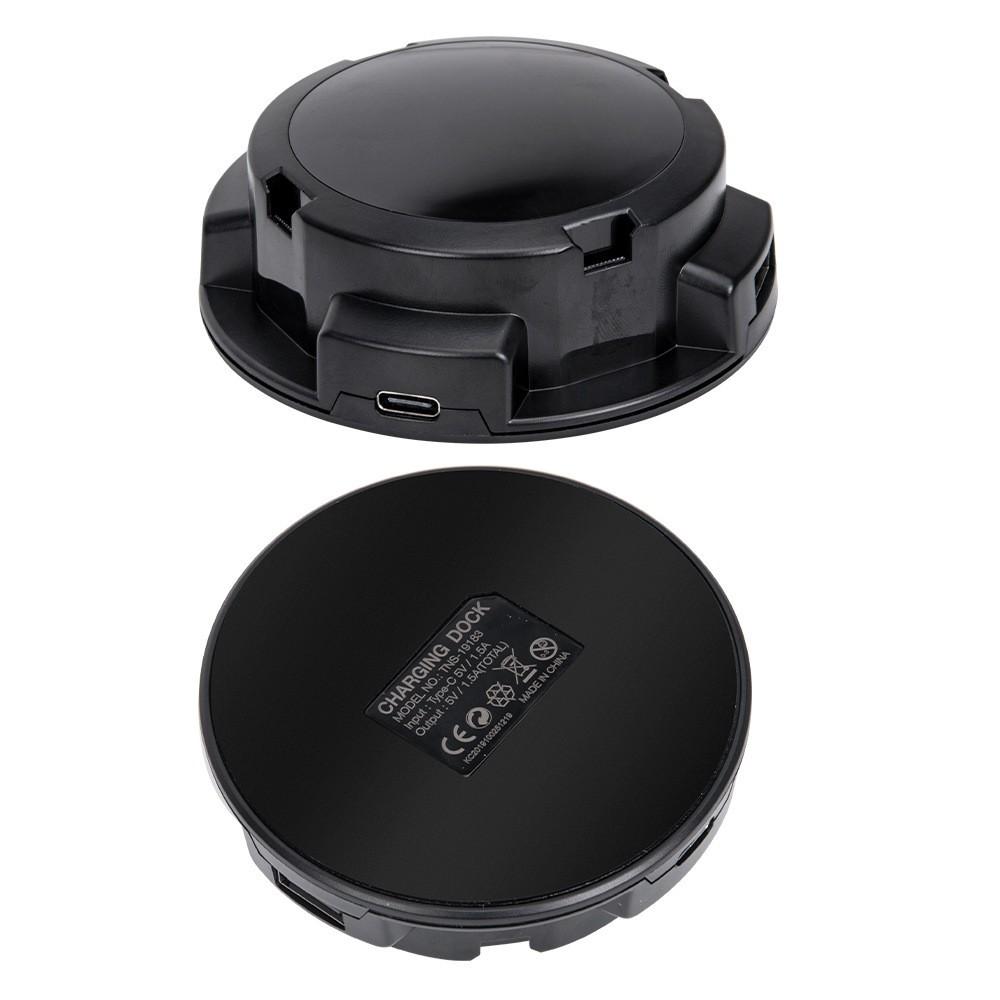 4-in-1 Round Portable Charging Dock with LED Indicator for Switch Joy-Con