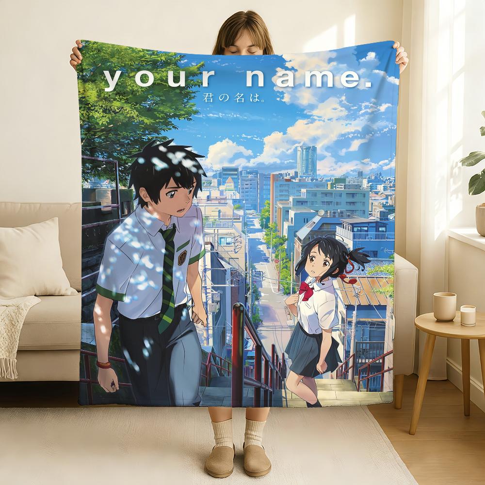 Movie Your Name Blanket Soft and Skin Friendly For Couch Bed Napping Bedspread All Seasons Comforter