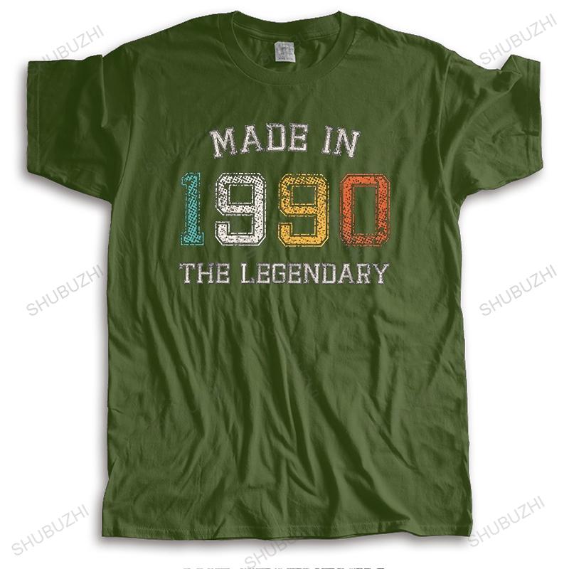 Unisexs Made In 1990 Limited Edition TShirt Short Sleeve Cotton Tshirt Summer Tops 30th 30 Years Old Birthday Gift Tee Shirts