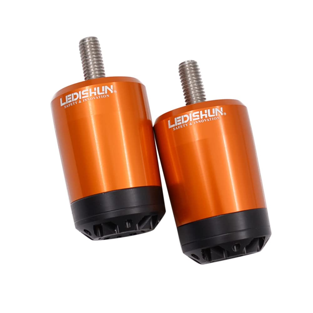 

LEDISHUN Handlebar End Compatible with Kawasaki Ninja 250 300 400 оранжевый
