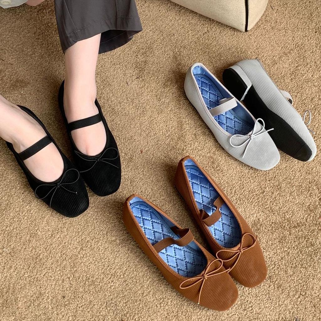IPPEUM Ballet Flats Shoes Round Toe Mary Janes 2025 New Summer Flat Ballerina Shoes