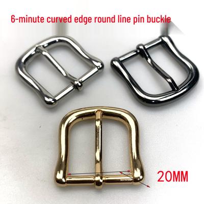 20MM Kavisli Pim Kemer Tokası Donanımı - 6'lı Paket Metal Toka Aksesuarları