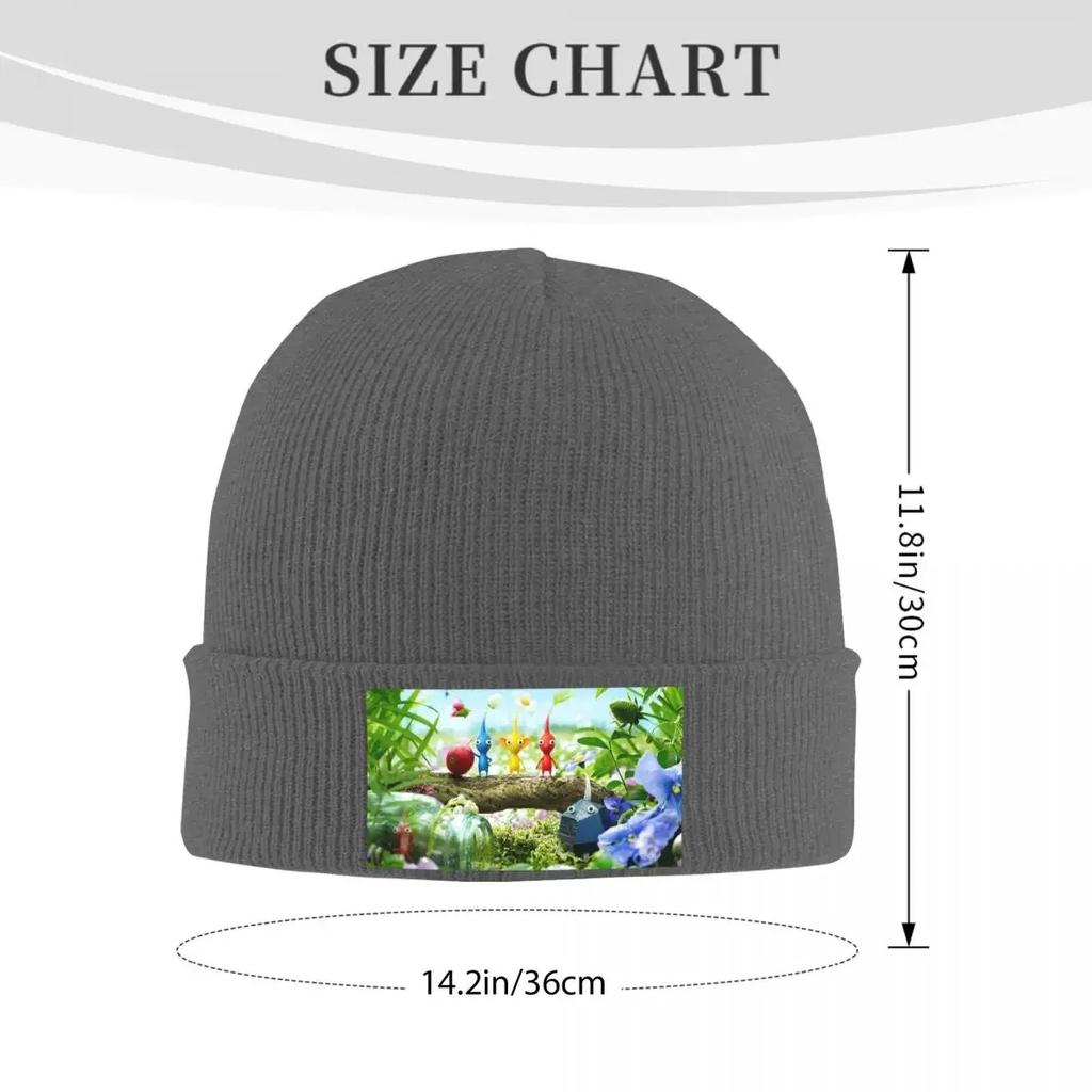 Pikmin 4 Warm Knitted Cap Fashion Bonnet Hat Autumn Winter Outdoor Beanies Hats for Unisex Women Adult
