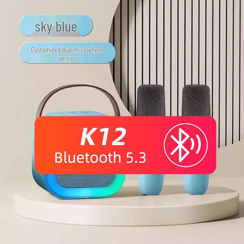 K12 Portable All-in-One Karaoke Bluetooth Speaker with Wireless Microphone