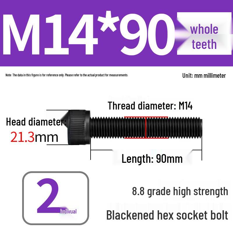 8.8 High-Strength Socket Head Cap Screw Bolt (M4-M20)