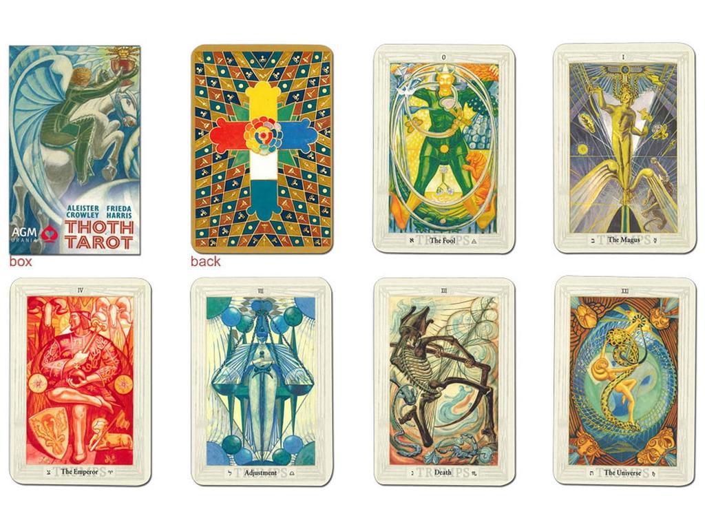 Nichiyu Thoth Tarot 78 Pocket Size Tarot Pocket Size Blue Box ALEISTER CROWLEY THOTH TAROT Includes Japanese Booklet Tarot of Aleister the Greatest