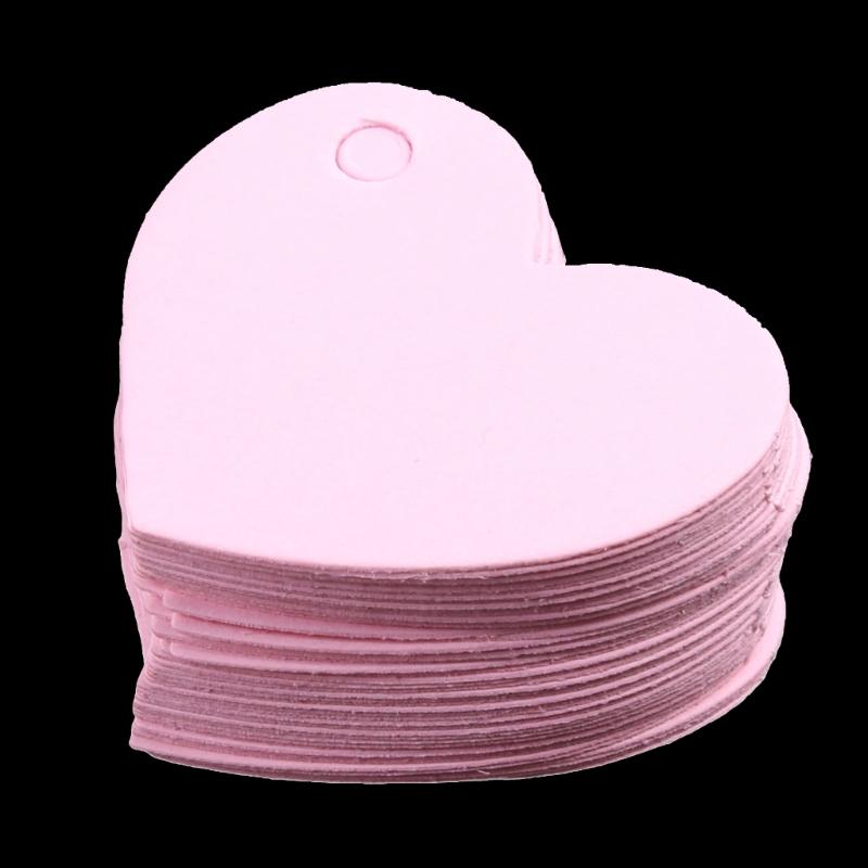 Blank Paper Card Tags with Hole for Bookmark Price Tag DIY Educational Card 50PC