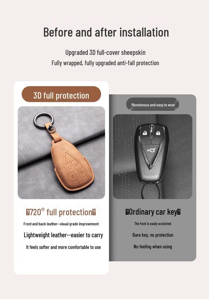 Changan Car Key Case for CS75 Plus, Yidong, CS35, Uni-K, X5, and Oshan.