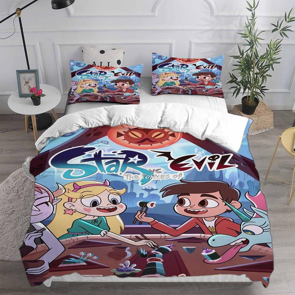Star Vs The Forces Of Evil Princessduvet Cover Pillowcase Bedding Set Adult Boy Girl Bedroom Decoration Children Single Double S