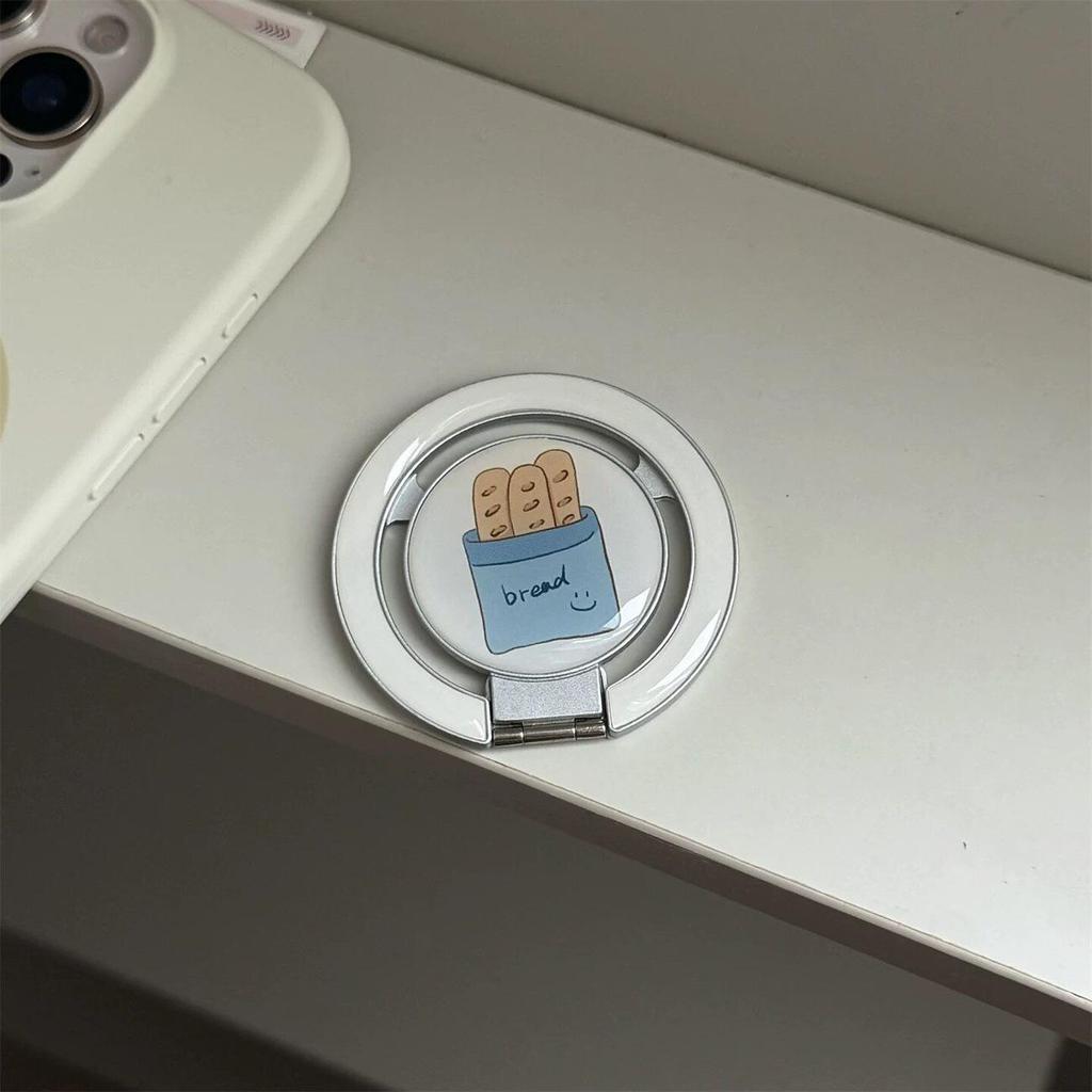 Cute Cartoon MagSafe-Compatible Foldable Phone Holder with Strong Magnetic Attraction