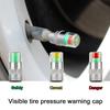 4PCS Car Auto Tire Pressure Monitor Tire Gage Alert Sensor Indicator Valve Caps