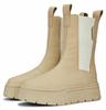 Buty Damskie Puma Mayze Stack Chelsea R.37,5 Beżowe Wysokie Skórzane Botki