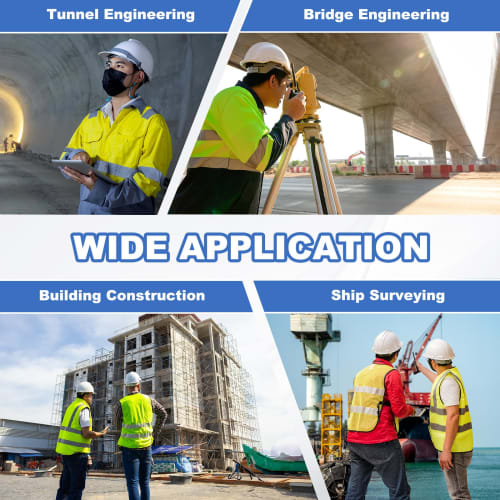 PATIKIL Survey Reflector Sheets, 60x60mm, 12 Sheets, Self-Adhesive Reflective Target Sheets for Surveys, Target Marking Tape, Total Station Checks, Sh