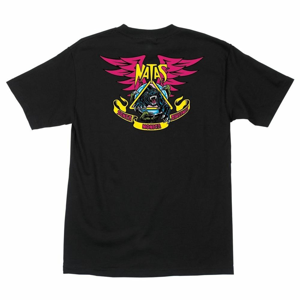 Santa Monica Airlines Natas Kaupas PANTHER LIMITED Skateboard T Shirt BLACK Unisex T-Shirt S