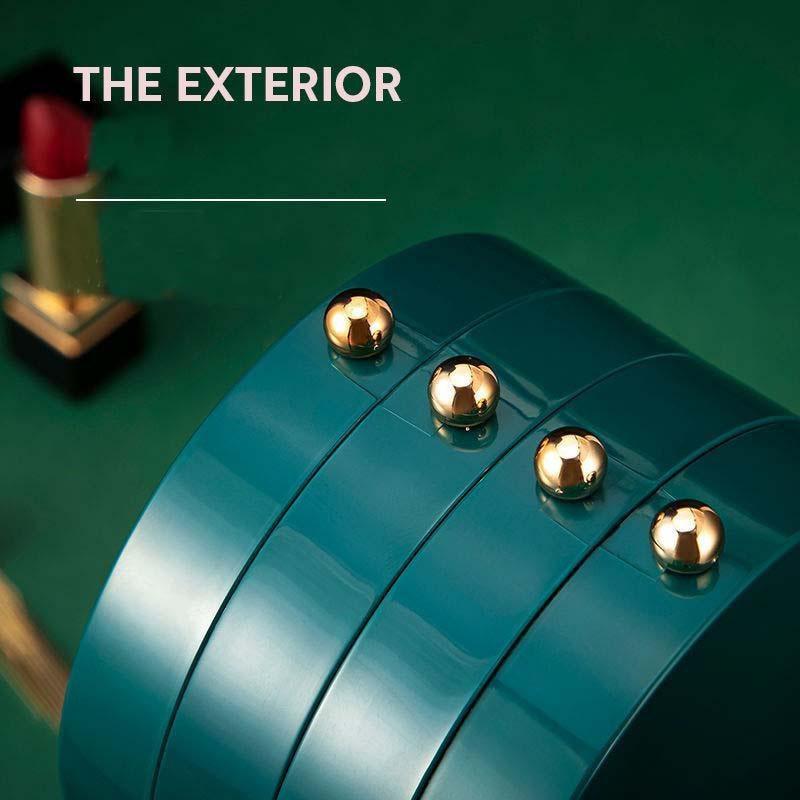 Jewelry Storage Box Earrings Display Stand Bracelet Necklace Organizer Foldable Portable Plastic Box 4 Doors 240 Holes Large