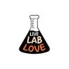 Attractive Style Cartoon Alphabet Badge Fun Chemistry Flask Design Allpurpose Metal Brooch For Summer 2024 Lovers Fashion