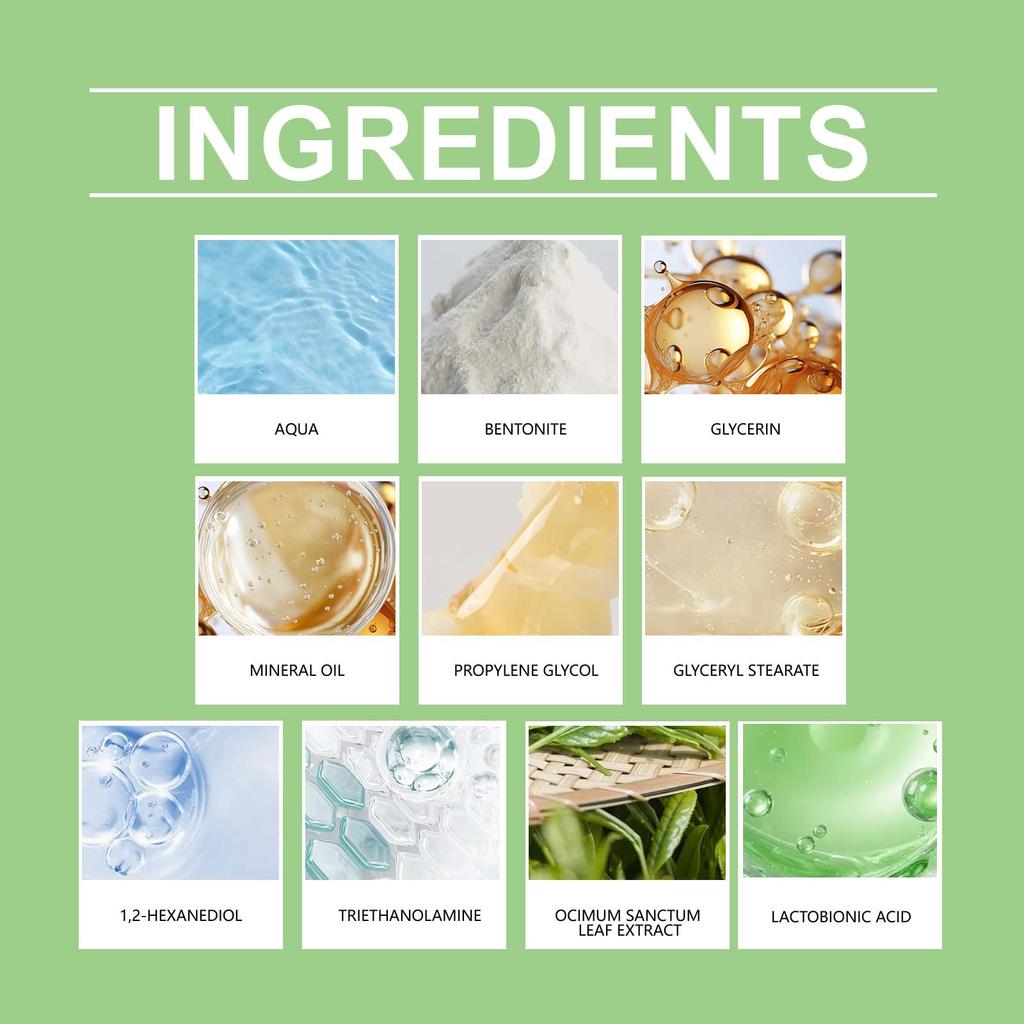 Viareline Bubble Cleansing Mask 90g - Deeply Cleanses Pores, Removes Blackheads, Gently Cleanses, Controls Oil, and Moisturizes and Firms the Skin.