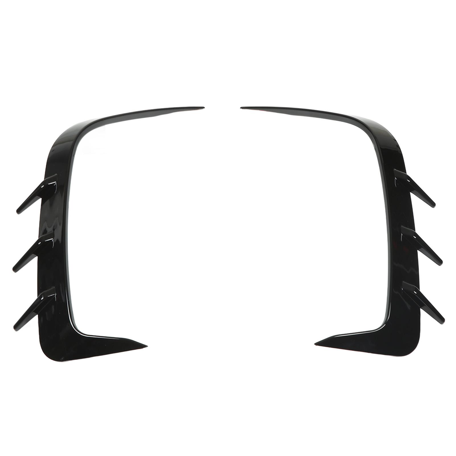 2 Pcs Rear Bumper Spoiler Glossy Black Lower Air Vent Cover Trim Frame for 4 Series G22 G23 M Sport