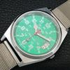 JAPAN VINTAGE REFURBISHED SEIKO 5 AUTOMATIC MENS GREEN DIAL WATCH a443856-1