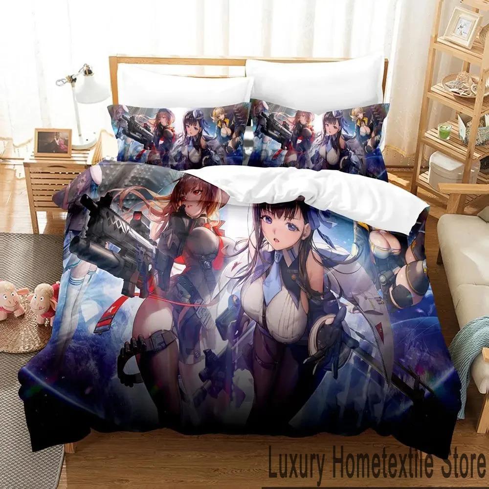 3D Print Anime NIKKE Goddess of Victory Bedding Set Double Twin King Duvet Cover Comforter Pillowcase Boys Girls Adults Bedroom