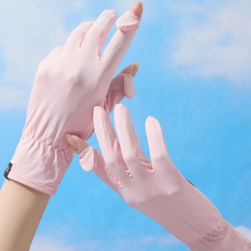 Touch Screen Sunscreen Gloves Breathable Mittens Fashion Gloves Summer