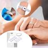 17 buc. Reglatoare de dimensiune inel Inele libere Reductor de dimensiune inel invizibil Distanțiere Redimensionare inel Plug-in Set de strângere spirale din silicon cu pânză de lustruit