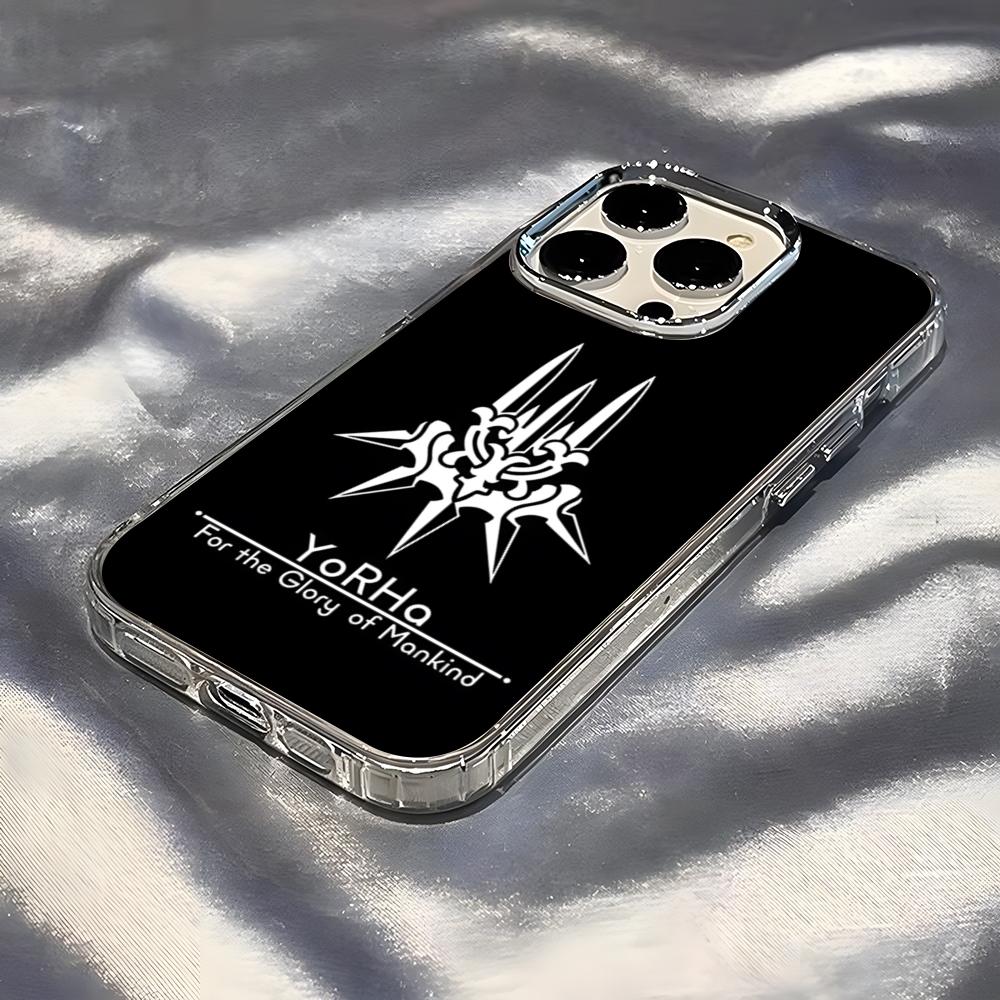 N-NieR A-Automata Phone Case For IPhone 17 Pro Max 16 15 14 Pro Max IPhone 13 Pro Max 11 Plus Transparent Cover