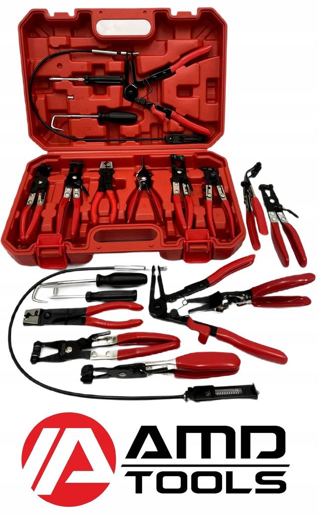 9-piece cable tie pliers with long cord