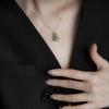Elegante Agat-Halskette im chinesischen Stil mit Kürbis-Anhänger: Vielseitige, leichte Luxus-Anhänger-Pulloverkette
