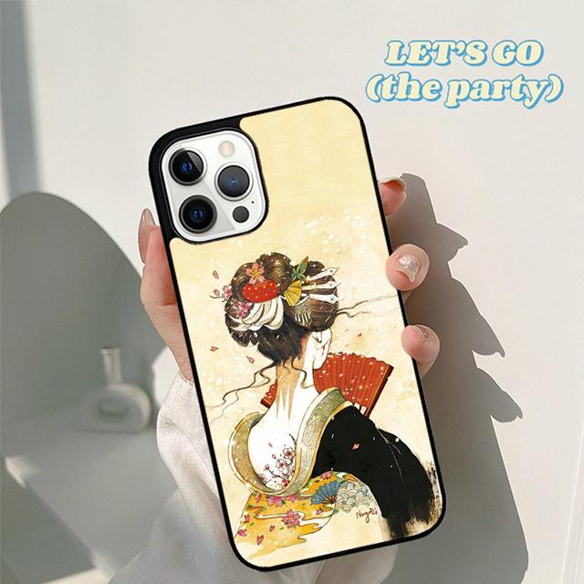 Japan Geisha japanese Geisha girl Phone Case Cover for iPhone 17 Air 16 16e 15 12 11 13 14 Pro Max Apple Plus Coque