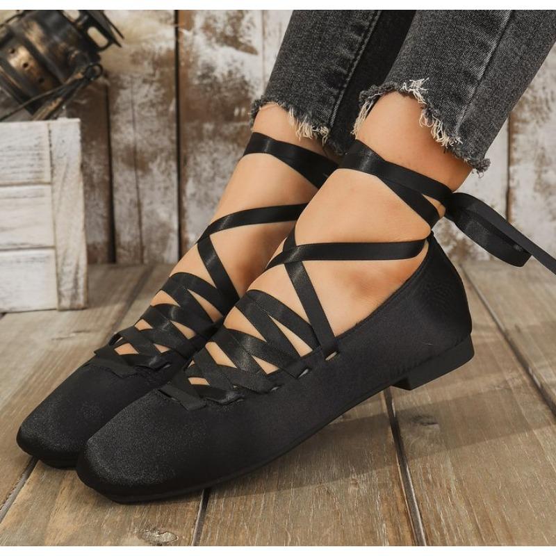 Fashion Women Flats Ballet Dance Shoes Shallow Casual Rome Sandals 2025 Trend Fashion Spring Dress Shoes Cozy New Brand Mujer Zapatillas