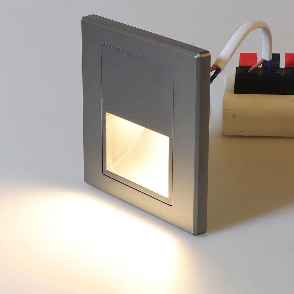 PIR Motion Detector Light Sensor Led Lights AC 110V-240V Recessed Staircase Bedroom Wall Lamp Led Night Light